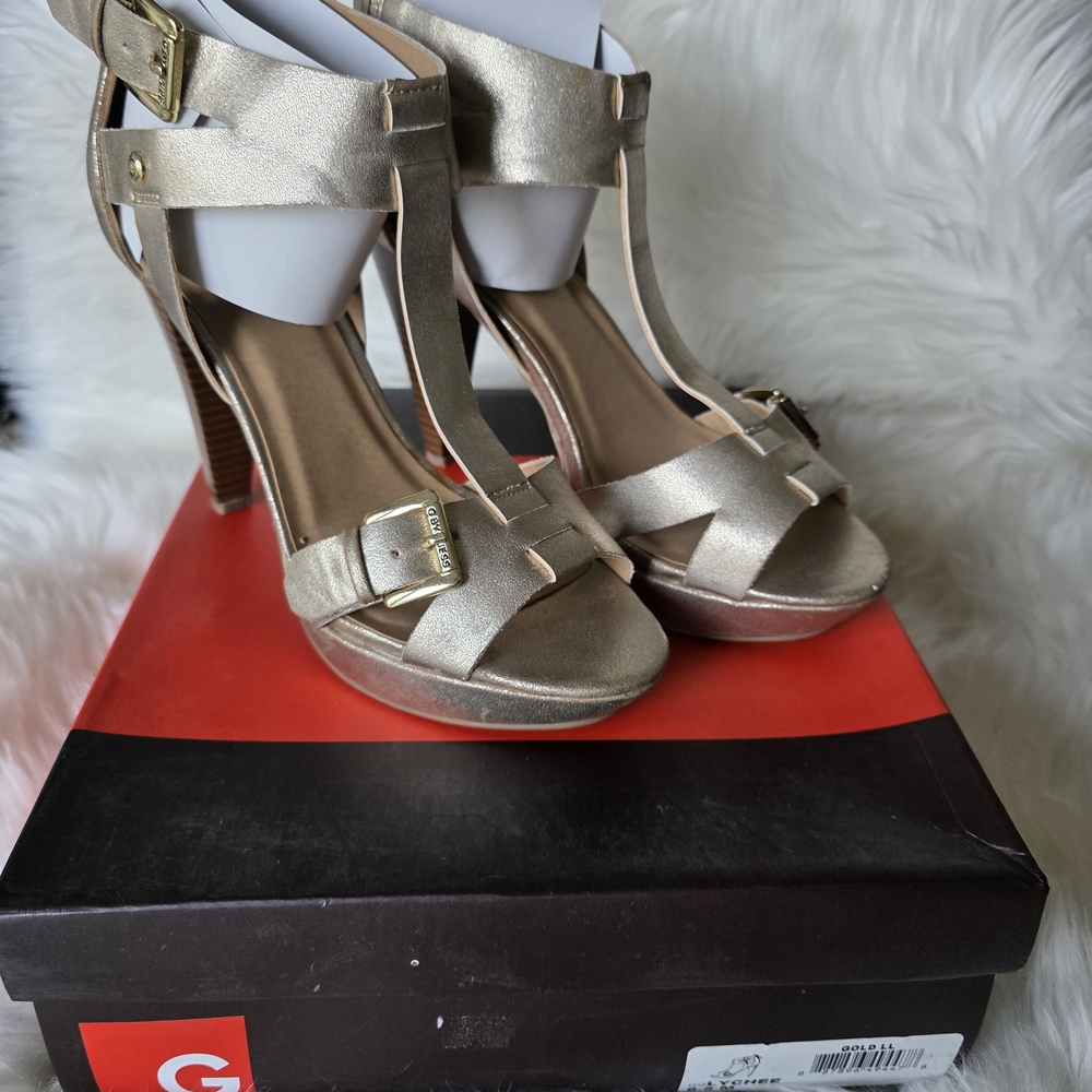 G by Guess Metallic Heels